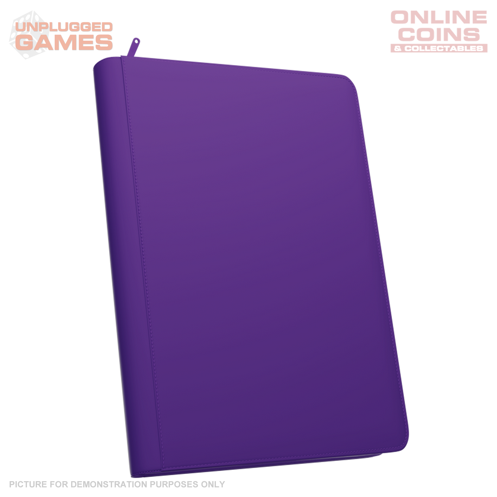 Palms Off Gaming Stealth 9 Pocket Zip Binder - Purple